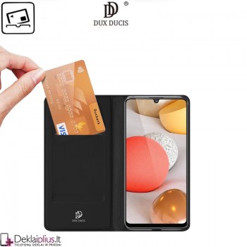 Dux Ducis dirbtinės odos atverčiamas dėklas - juodas (Samsung A42) Dux Ducis dirbtinės odos atverčiamas dėklas - juodas (Samsung A42)